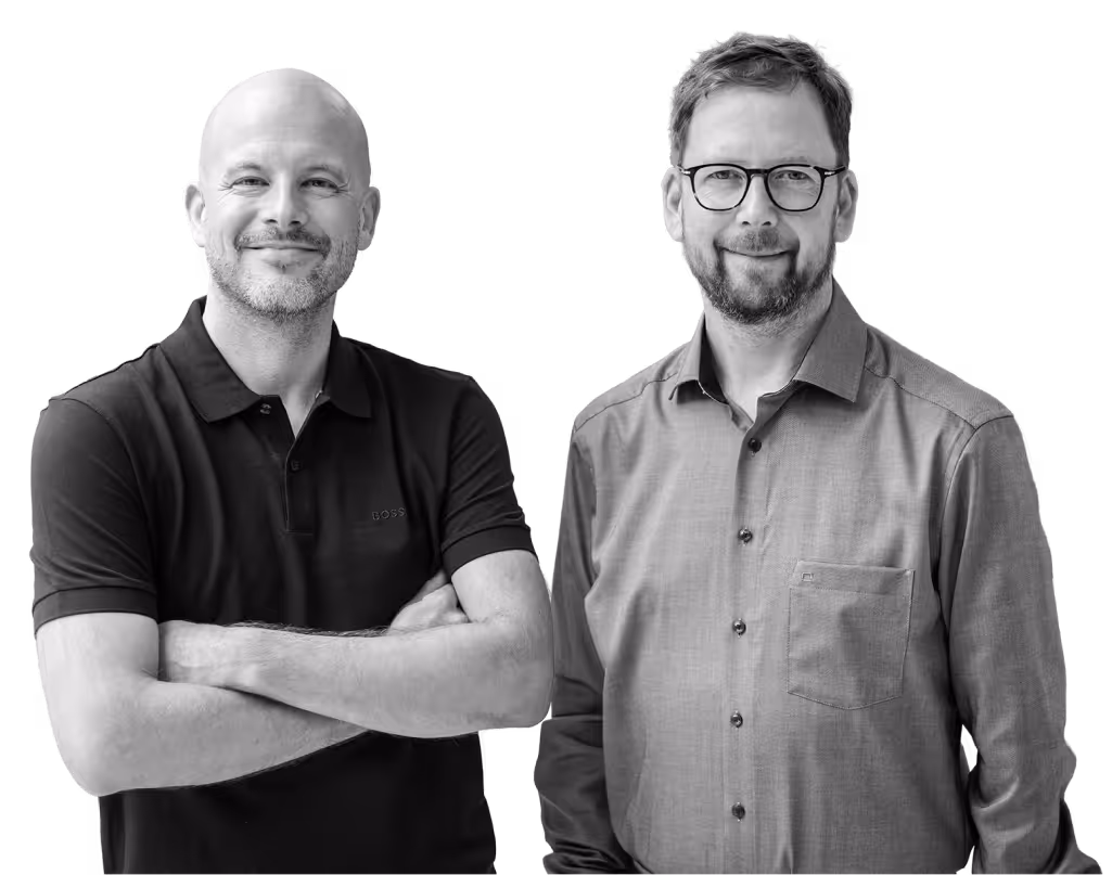 David Fuhr und Dror-John Röcher, Founding Partner von intcube